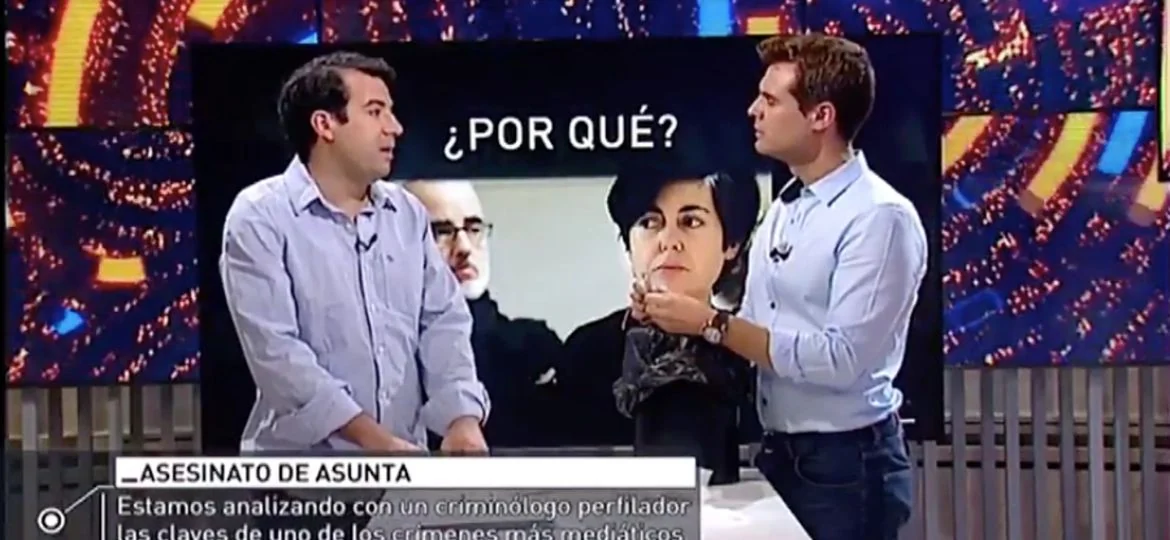 Carlos Cuadrado en una intervención televisiva sobre ciencias forenses